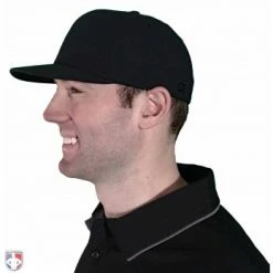 Richardson Umpire Caps Richardson Surge Fitted Base Umpire Cap - 6 Stitch -Cheap Bats Store 540 Richardson Surge Fitted Plate Base Umpire Cap 6 Stitch Worn Side View