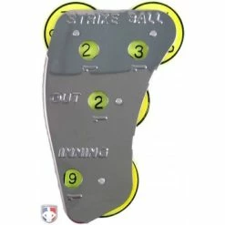 Champro Umpire Gear Champro 4-Dial Optic Yellow Steel Umpire Indicator - 3/2/2 Count