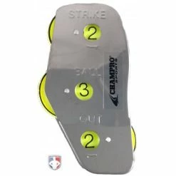 Champro Umpire Gear Champro 3-Dial Optic Yellow Steel Umpire Indicator - 3/2/2 Count