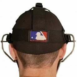 Wilson Umpire Gear Wilson MLB Titanium Umpire Mask With Two-Tone -Cheap Bats Store A3007T Wilson Titanium Umpire Mask Worn Back Harness View 1