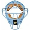 Wilson Umpire Gear Wilson MLB Sky Blue Dyna-Lite Steel Umpire Mask With Sky Blue And Tan 2 Wilson Umpire Gear Wilson MLB Sky Blue Dyna-Lite Steel Umpire Mask With Sky Blue And Tan -Cheap Bats Store A3009 BL TN Front