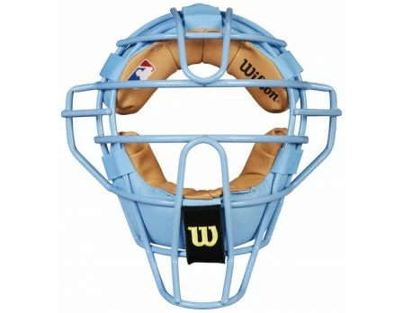 Wilson Umpire Gear Wilson MLB Sky Blue Dyna-Lite Steel Umpire Mask With Sky Blue And Tan 3 Wilson Umpire Gear Wilson MLB Sky Blue Dyna-Lite Steel Umpire Mask With Sky Blue And Tan