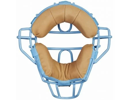 Wilson Umpire Gear Wilson MLB Sky Blue Dyna-Lite Steel Umpire Mask With Sky Blue And Tan 4 Wilson Umpire Gear Wilson MLB Sky Blue Dyna-Lite Steel Umpire Mask With Sky Blue And Tan - Image 2