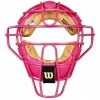 Wilson Umpire Gear Wilson MLB Pink Dyna-Lite Steel Umpire Mask With Pink And Tan -Cheap Bats Store A3009 PK TN