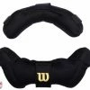 Wilson Umpire Gear Wilson Memory Foam Umpire Mask Replacement Pads - Black -Cheap Bats Store A3817 MEM BK WILSON MEMORY FOAM UMPIRE REPLACEMENT PADS BLACK FRONT