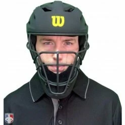 Wilson Umpire Gear Wilson MLB Pro Stock Titanium Umpire Helmet 17 Wilson Umpire Gear Wilson MLB Pro Stock Titanium Umpire Helmet -Cheap Bats Store A5800 Wilson Pro Stock Titanium Umpire Helmet Worn Front View