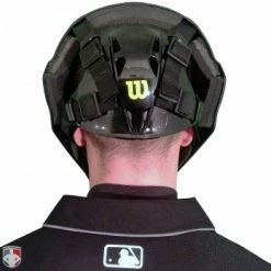 Wilson Umpire Gear Wilson MLB Pro Stock Steel Umpire Helmet -Cheap Bats Store A5801 Wilson Pro Stock Steel Umpire Helmet Worn Back View