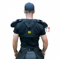 Wilson Umpire Gear Wilson MLB West Vest Pro Gold 2 Memory Foam Umpire Chest Protector -Cheap Bats Store B7203 Wilson MLB West Vest Pro Gold 2 Memory Foam Umpire Chest Protector worn back 1