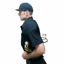 Wilson Umpire Gear Wilson MLB West Vest Pro Gold 2 Memory Foam Umpire Chest Protector -Cheap Bats Store B7203 Wilson MLB West Vest Pro Gold 2 Memory Foam Umpire Chest Protector worn shirt side
