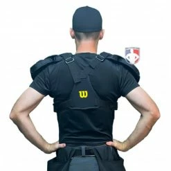 Wilson Umpire Gear Wilson MLB West Vest Pro Gold 2 Air Management Umpire Chest Protector -Cheap Bats Store B7204 Wilson MLB West Vest Pro Gold 2 Air Management Umpire Chest Protector worn back