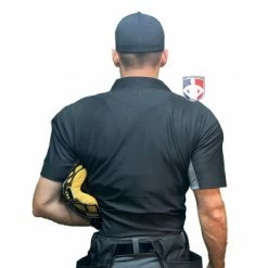 Wilson Umpire Gear Wilson MLB West Vest Pro Gold 2 Air Management Umpire Chest Protector -Cheap Bats Store B7204 Wilson MLB West Vest Pro Gold 2 Air Management Umpire Chest Protector worn back shirt