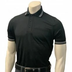 Smitty Umpire Smitty Short Sleeve Body Flex Umpire Shirt - Black