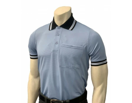 Smitty Umpire Smitty Short Sleeve Body Flex Umpire Shirt - Polo Blue With Black Collar 3 Smitty Umpire Smitty Short Sleeve Body Flex Umpire Shirt - Polo Blue With Black Collar