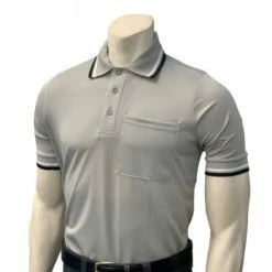 Smitty Umpire Smitty Short Sleeve Body Flex Umpire Shirt - Grey
