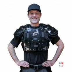 Champro Umpire Gear Champro Air Management Plated Umpire Chest Protector -Cheap Bats Store CPAMT Champro Air Management Plated Umpire Chest Protector worn front