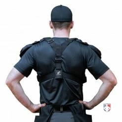 Champro Umpire Gear Champro Air Management Plated Umpire Chest Protector -Cheap Bats Store CPAMT Champro Air Management Plated Umpire Chest Protector worn shirt reverse
