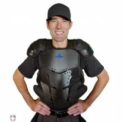 ALL-STAR Umpire Gear All-Star Cobalt Umpire Chest Protector -Cheap Bats Store CPU5000 All Star Cobalt Umpire Chest Protector Worn Front View
