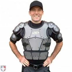 Diamond Umpire Gear Diamond Pro Umpire Chest Protector -Cheap Bats Store DCP PRO Worn Front All Attachments 1