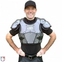 Diamond Umpire Gear Diamond Pro Umpire Chest Protector -Cheap Bats Store DCP PRO Worn Front 1