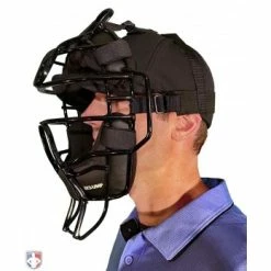 Diamond Umpire Gear Diamond IX3 Aluminum Umpire Mask With Quik-Dry 12 Diamond Umpire Gear Diamond IX3 Aluminum Umpire Mask With Quik-Dry -Cheap Bats Store DFM UMP Diamond iX3 Aluminum Umpire Mask with Quik Dry Worn Front Angled View