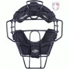 Diamond Umpire Gear Diamond Matte Black Big League Aluminum Umpire Mask With Leather 2 Diamond Umpire Gear Diamond Matte Black Big League Aluminum Umpire Mask With Leather -Cheap Bats Store DFMBLMB Front