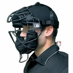 EvoShield MLB Black Pro-SRZ Windpact Catcher Mask -Cheap Bats Store EVO MASK BK Evo Shield MLB Steel Mask with Windpact Side worn