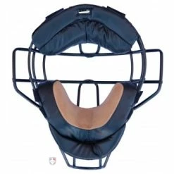 Force3 Umpire Gear Force3 Silver Defender Umpire Mask With Black -Cheap Bats Store F3 BK BK Inside Tan pads 1