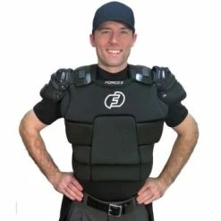 Force3 Umpire Gear Force3 V3 Ultimate Umpire Chest Protector With Dupont™ Kevlar® 14 Force3 Umpire Gear Force3 V3 Ultimate Umpire Chest Protector With Dupont™ Kevlar® -Cheap Bats Store F3 CPv3 Worn Front 2