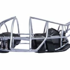 Force3 Umpire Gear Force3 Silver Defender Umpire Mask With Black -Cheap Bats Store F3 DEF BK FORCE3 SILVER DEFENDER UMPIRE MASK WITH BLACK PROFILE