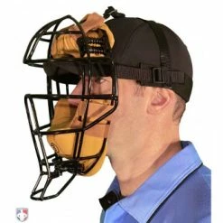 Force3 Umpire Gear Force3 Defender Umpire Mask With Tan 16 Force3 Umpire Gear Force3 Defender Umpire Mask With Tan -Cheap Bats Store F3 DEF BK TN Force3 Defender Umpire Mask with Tan Worn Front Angled View 1