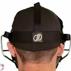 Force3 Umpire Gear Force3 Silver Defender Umpire Mask With Black -Cheap Bats Store F3 DEF SV BK Force3 Silver Defender Umpire Mask with Black Worn Back Harness View