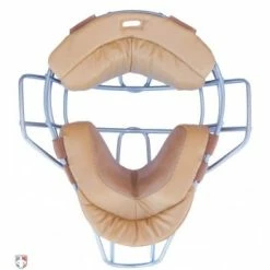Force3 Umpire Gear Force3 Defender V2 Umpire Mask Replacement Pads - Tan -Cheap Bats Store F3 DEF TN FORCE3 V2 SILVER DEFENDER UMPIRE MASK WITH TAN BACK 1