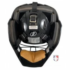 Force3 Umpire Gear Force3 Black Defender Hockey Style Umpire Helmet -Cheap Bats Store F3 HSMv3 BK Force3 Black Defender Hockey Style Umpire Helmet back