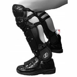 Force3 Umpire Gear Force3 Ultimate Umpire Shin Guards With Dupont™ Kevlar® -Cheap Bats Store F3 LG Force3 Shin Guards side box stance