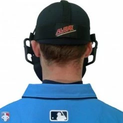 ALL-STAR Umpire Gear All-Star Black Magnesium Umpire Mask With Black LUC -Cheap Bats Store FM4000 MAG UMP BK BK Worn Back