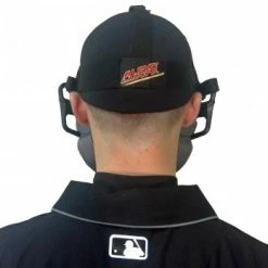 ALL-STAR Umpire Gear All-Star Black Magnesium Umpire Mask With Grey LUC 14 ALL-STAR Umpire Gear All-Star Black Magnesium Umpire Mask With Grey LUC -Cheap Bats Store FM4000 MAG UMP BK GY Worn Back