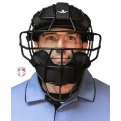 ALL-STAR Umpire Gear All-Star Matte Black System 7 Steel Umpire Mask With UltraCool -Cheap Bats Store FM4000 MBK All Star Matte Black System 7 Steel Umpire Mask with UltraCool