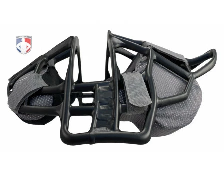 ALL-STAR Umpire Gear All-Star Black Magnesium Umpire Mask With Grey LUC 6 ALL-STAR Umpire Gear All-Star Black Magnesium Umpire Mask With Grey LUC - Image 4