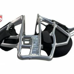 ALL-STAR Umpire Gear All-Star Silver Magnesium Umpire Mask With Black LUC -Cheap Bats Store FM4000MAG UMP SV BK All Star Silver Magnesium Umpire Mask with Black side flat