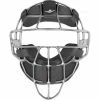 ALL-STAR Umpire Gear All-Star Silver Magnesium Umpire Mask With Black LUC