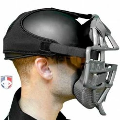 ALL-STAR Umpire Gear All-Star Delta Flex Umpire Mask Replacement Harness 16 ALL-STAR Umpire Gear All-Star Delta Flex Umpire Mask Replacement Harness -Cheap Bats Store FMHPRO SBK All Star Delta Flex Umpire Mask Replacement Harness side with skull cap
