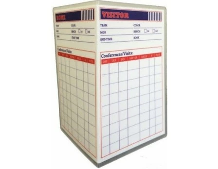 Refsmart Products RefSmart Rewritable Umpire Mound Trips And Information Card 3 Refsmart Products RefSmart Rewritable Umpire Mound Trips And Information Card