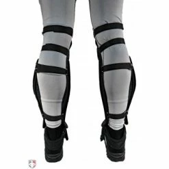 ALL-STAR Umpire Gear All-Star Cobalt Umpire Shin Guards 9 ALL-STAR Umpire Gear All-Star Cobalt Umpire Shin Guards -Cheap Bats Store LGU5000 All Star Cobalt Umpire Shin Guards Worn Back View