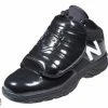 New Balance Referee And Umpire Shoes New Balance V3 Black & White Mid-Cut Umpire Plate Shoes -Cheap Bats Store MU460XT3 New Balance V3 Black White Mid Cut Umpire Plate Shoes Outside Front Angled View