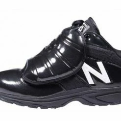 New Balance Referee And Umpire Shoes New Balance V3 Black & White Mid-Cut Umpire Plate Shoes -Cheap Bats Store MU460XT3 New Balance V3 Black White Mid Cut Umpire Plate Shoes Outside Side View