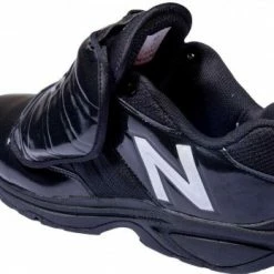 New Balance Referee And Umpire Shoes New Balance V3 Black & White Low-Cut Umpire Plate Shoes -Cheap Bats Store MUL460T3 New Balance V3 Black White Low Cut Umpire Plate Shoes Outside Back Angled View