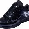 New Balance Referee And Umpire Shoes New Balance V3 Black & White Low-Cut Umpire Plate Shoes -Cheap Bats Store MUL460T3 New Balance V3 Black White Low Cut Umpire Plate Shoes Outside Front Angled View