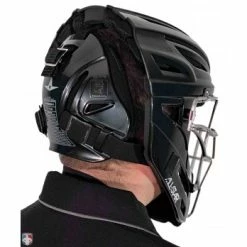 ALL-STAR Umpire Gear All-Star System 7 Umpire Helmet -Cheap Bats Store MVP2500 All Star System 7 Umpire Helmet Worn Back Angled