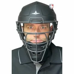 ALL-STAR Umpire Gear All-Star Matte Black MVP5 Umpire Helmet -Cheap Bats Store MVP5 All Star Matte Black MVP5 Umpire Helmet front