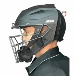 ALL-STAR Umpire Gear All-Star Matte Black MVP5 Umpire Helmet -Cheap Bats Store MVP5 All Star Matte Black MVP5 Umpire Helmet side